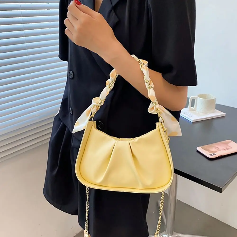 Large Capacity Single Shoulder Bag Waterproof Soft Vintage Underarm Bag Winter Autumn Pu Leather Chain Ribbon Bag Women Girls
Large Capacity Single Shoulder Bag Waterproof Soft Vintage Underarm Bag Winter Autumn Pu Leather Chain Ribbon Bag Women Girls