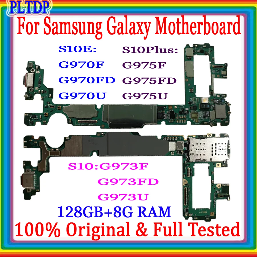 128GB+8GB For Samsung Galaxy S10 Plus G975F G975FD G975U S10 G973F G973FD G973U G970F/FD G970U Motherboard Original Unlock Teste
128GB+8GB For Samsung Galaxy S10 Plus G975F G975FD G975U S10 G973F G973FD G973U G970F/FD G970U Motherboard Original Unlock Teste