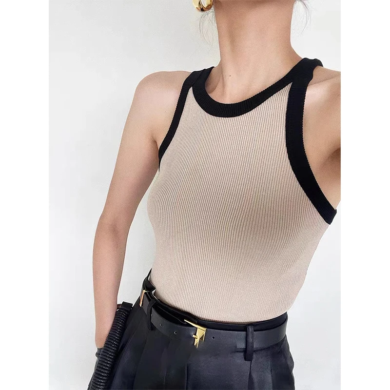 Tank Top For Women 2022 Collision Color Camisole Undershirt New Retro French Wear Suit Inside Slim Short Tops Casual Tank Tees
Tank Top For Women 2022 Collision Color Camisole Undershirt New Retro French Wear Suit Inside Slim Short Tops Casual Tank Tees