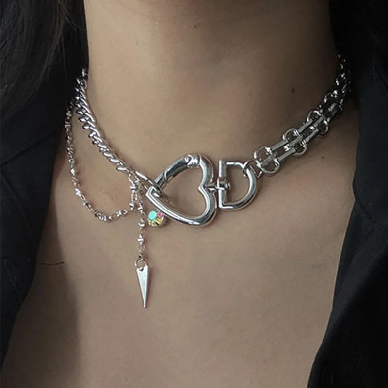Fashion Trendy Silver Color Heart Shape Choker Necklace For Women Female Unique Temperament Wedding Party Jewelry 2020 Newest
Fashion Trendy Silver Color Heart Shape Choker Necklace For Women Female Unique Temperament Wedding Party Jewelry 2020 Newest