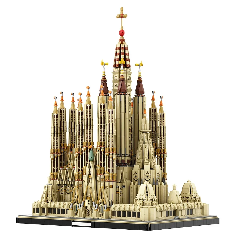 

Gobrick MOC Sagrada семейство, модель, кирпичи, базилика и храм, испускатели семейства, строительные блоки, игрушки для детей, подарки