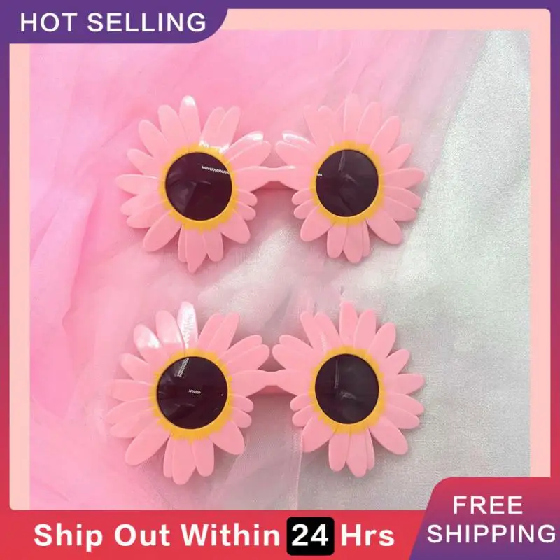 

Cute Daisy Round Frame Children Sunglasses Funny Party Sun Glasses women Eyeglasses Sunflower Shades Cosplay Eyewear