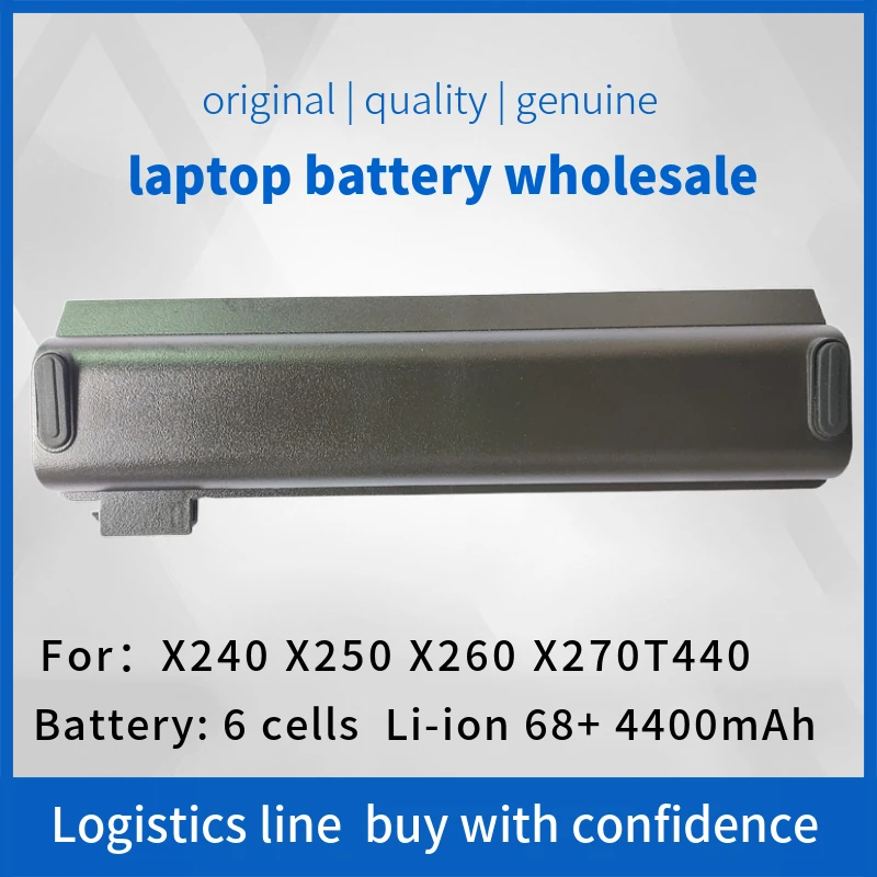 Laptop Battery for X240 X260 X270 X250 L450 T450 T470P T450S T440S K2450 W550S 45N1136 45N1738 6cells 48WH
Laptop Battery for X240 X260 X270 X250 L450 T450 T470P T450S T440S K2450 W550S 45N1136 45N1738 6cells 48WH