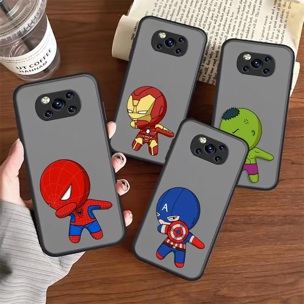 Marvel Avengers Iron Man Spider Man Matte Case For Xiaomi Poco F4 GT Case For Xiaomi Mi Poco F4 X4 M4 X3 M3 F3 GT Note10 Max 2
Marvel Avengers Iron Man Spider Man Matte Case For Xiaomi Poco F4 GT Case For Xiaomi Mi Poco F4 X4 M4 X3 M3 F3 GT Note10 Max 2