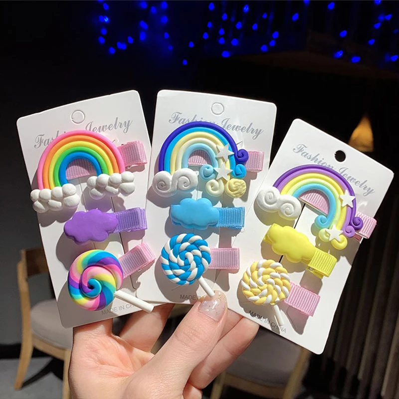 2/3Pcs Cute Children Rainbow Lollipop Hairpins Hair Clip for Baby Girls Colorful Children Headdress Hair Accessories Ornament
2/3Pcs Cute Children Rainbow Lollipop Hairpins Hair Clip for Baby Girls Colorful Children Headdress Hair Accessories Ornament