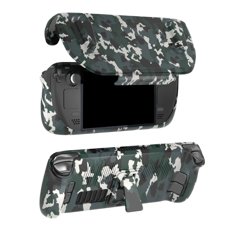 Protective for Steam-Deck Shockproof Cover Game Console Housing with Foldable Bracket- and Front Frame Cover 40JB
Protective for Steam-Deck Shockproof Cover Game Console Housing with Foldable Bracket- and Front Frame Cover 40JB