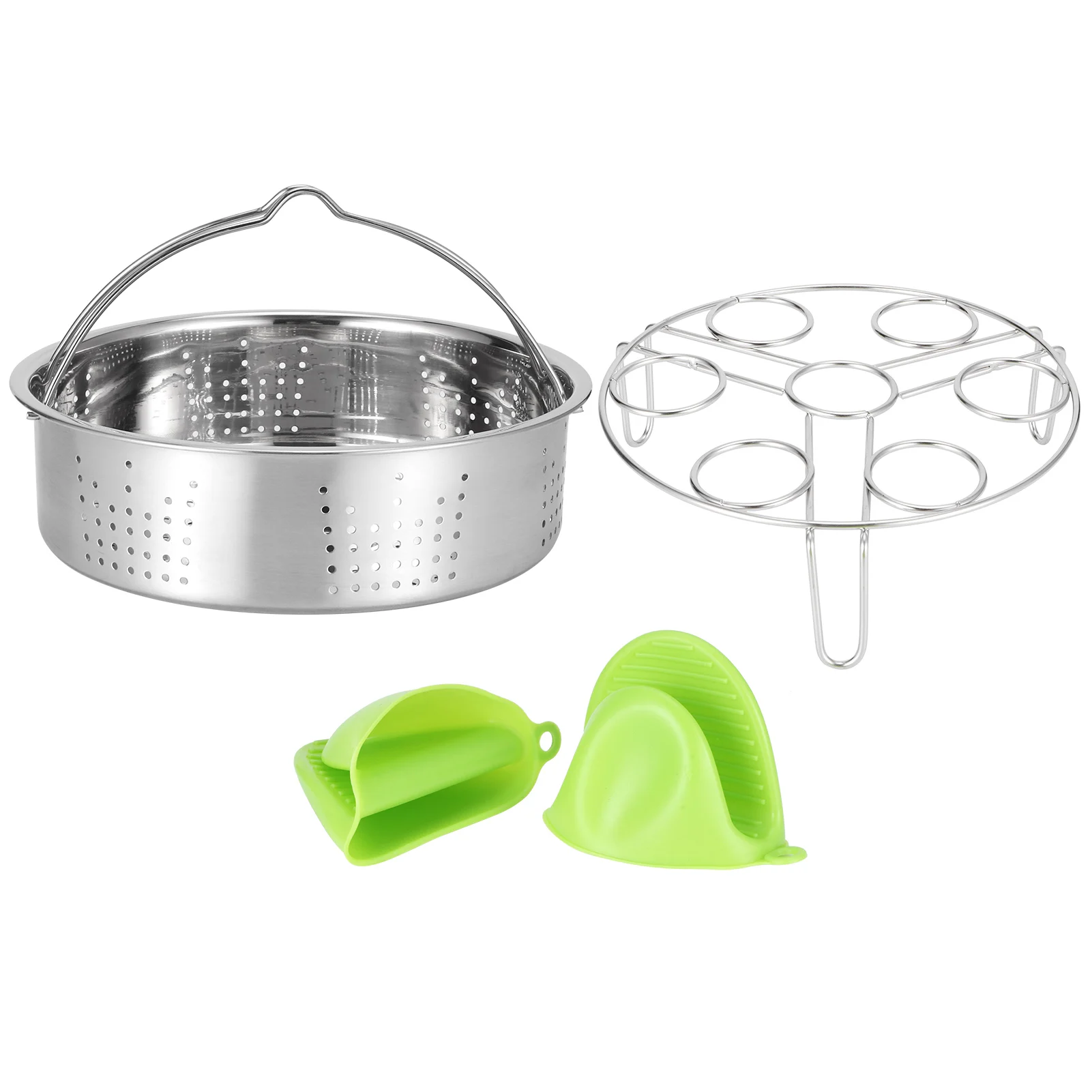 Food Steamer Basket Egg Rack Set Accessories for Pressure Cooker Electric Fryer Kitchen Utensil
Food Steamer Basket Egg Rack Set Accessories for Pressure Cooker Electric Fryer Kitchen Utensil