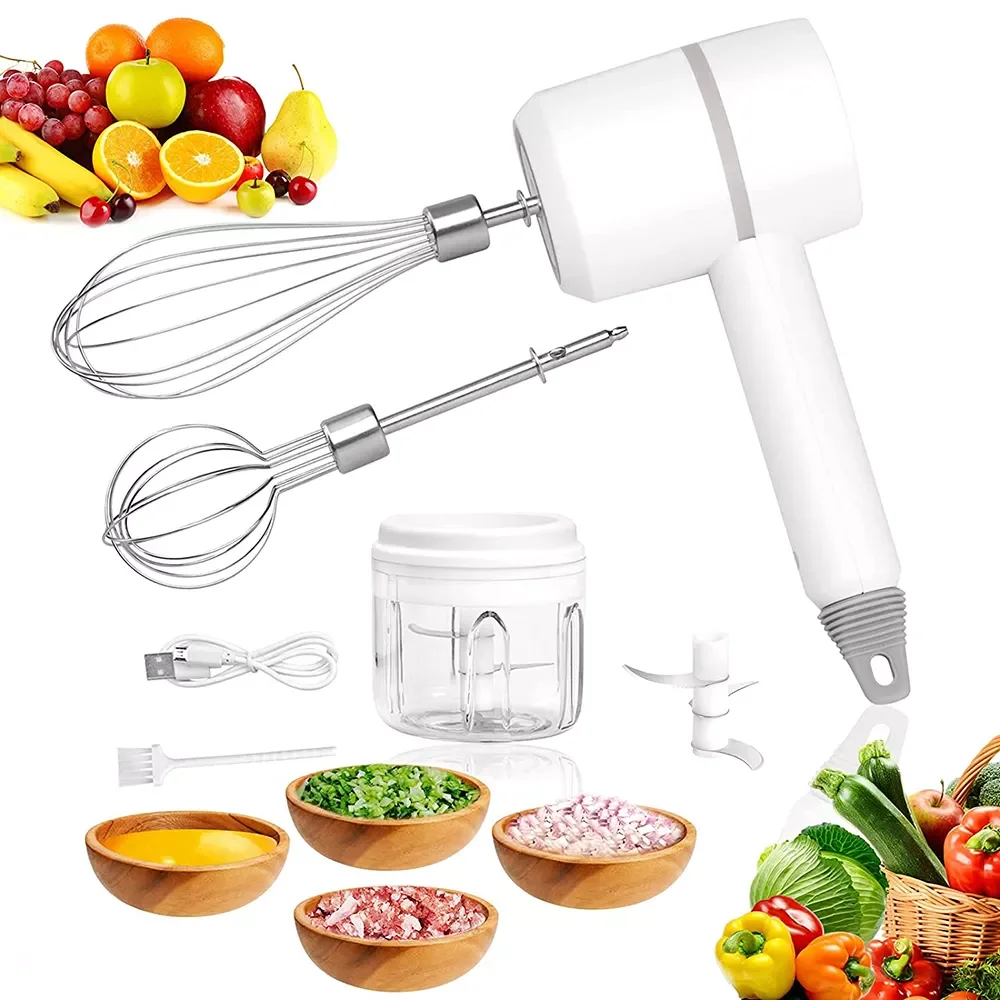 Handheld Wireless Mini Mixer 3 Speed Electric Food Blender Mixer Egg Beater Automatic Cream Food Cake Baking Dough Mixers
Handheld Wireless Mini Mixer 3 Speed Electric Food Blender Mixer Egg Beater Automatic Cream Food Cake Baking Dough Mixers