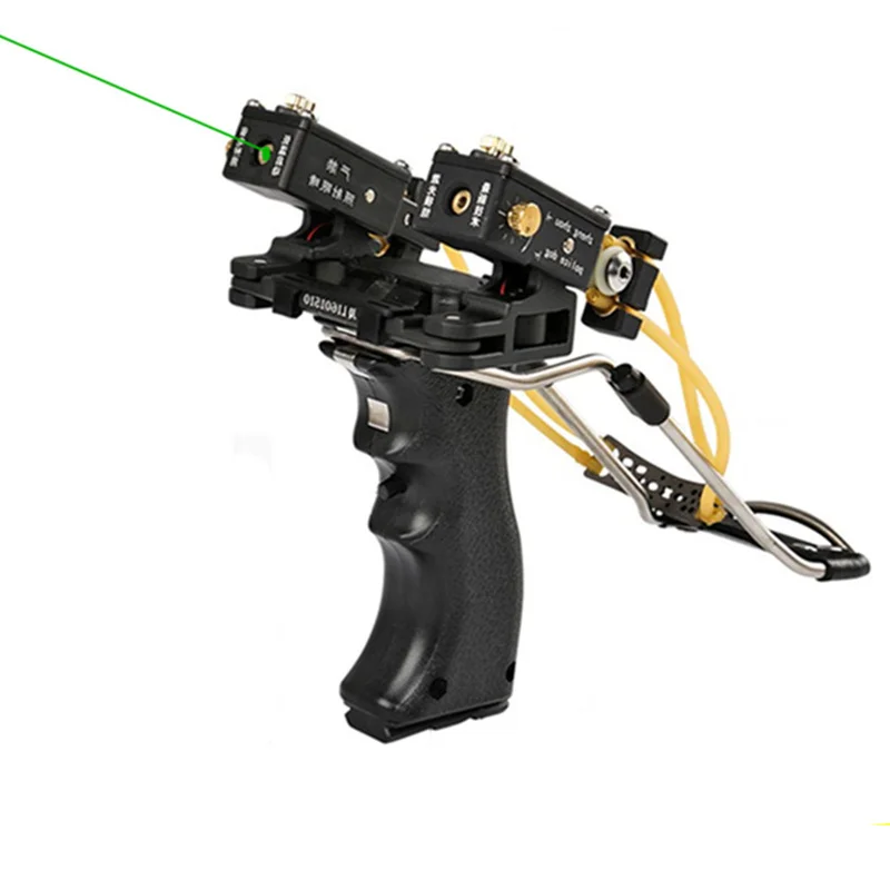 Great Power Outdoor Laser Aiming Hunting Slingshot High-end Rubber Band Folding Belt Wrist Rest High Quality Boy Toys
Great Power Outdoor Laser Aiming Hunting Slingshot High-end Rubber Band Folding Belt Wrist Rest High Quality Boy Toys
