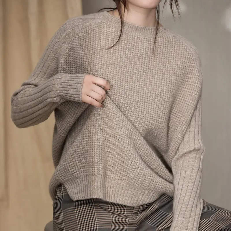 Thick O-neck Warm Women cashmere Sweater Autumn Winter Knitted Femme Pull High Elasticity Soft Female Pullovers Sweater
Thick O-neck Warm Women cashmere Sweater Autumn Winter Knitted Femme Pull High Elasticity Soft Female Pullovers Sweater