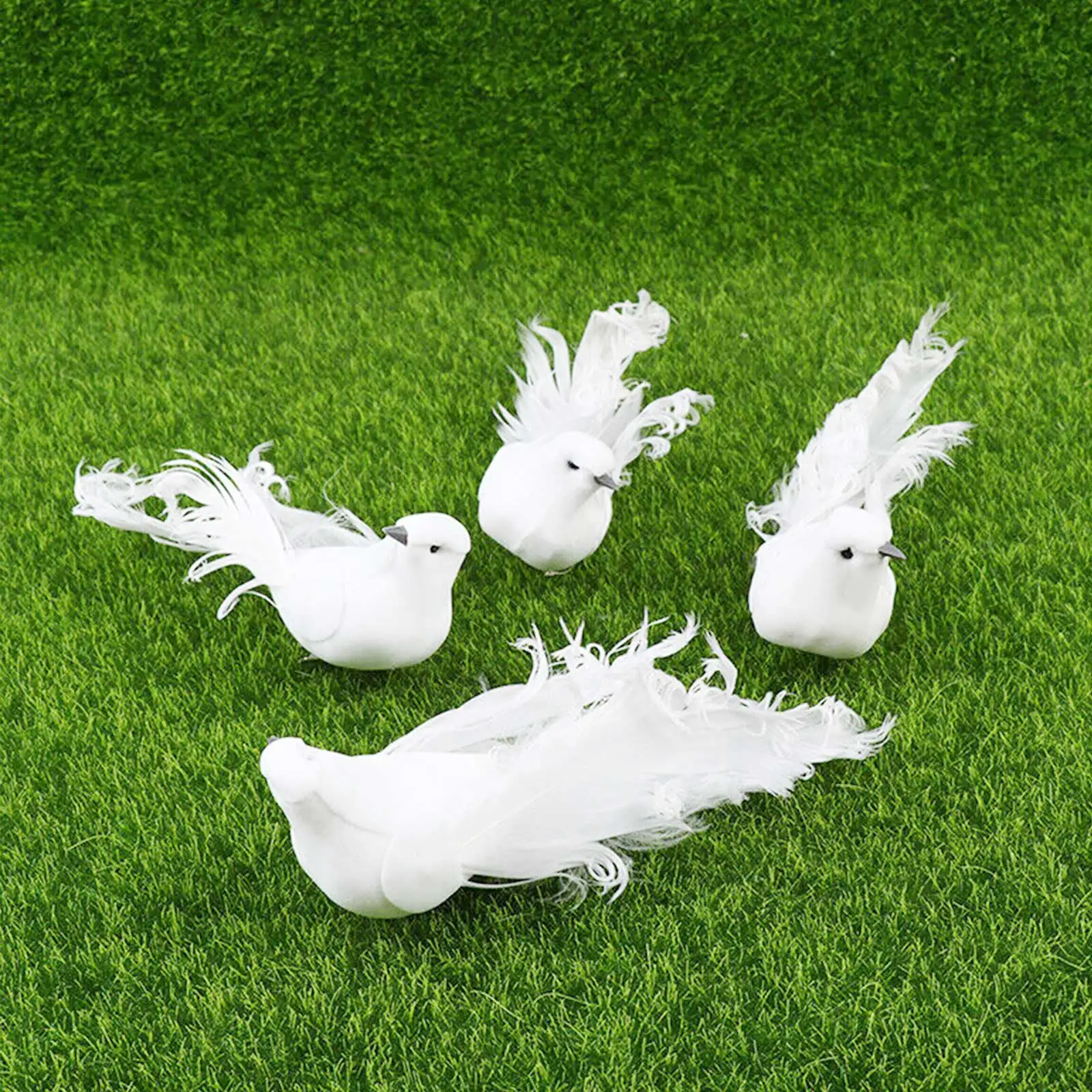 4PC Artificial Foam Feather Dove Lover Peace White Pigeons Garden Wedding Decortions Craft Birds Model Retro Photo Props
4PC Artificial Foam Feather Dove Lover Peace White Pigeons Garden Wedding Decortions Craft Birds Model Retro Photo Props