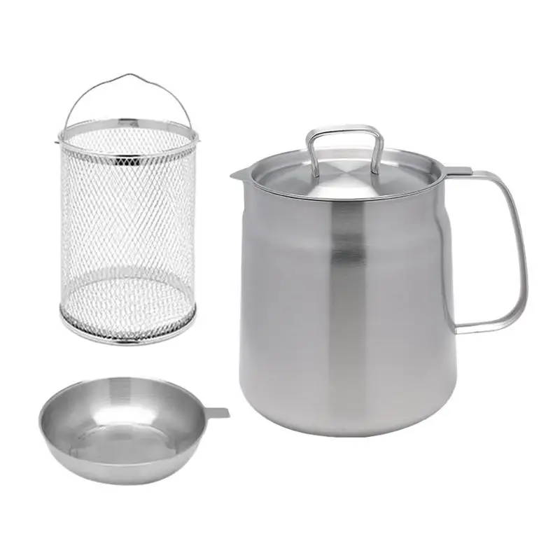Grease Keeper Oil Filter Large Capacity Grease Strainer With Multi Functions Kitchen Cooking Supplies For Frying Oil Bacon
Grease Keeper Oil Filter Large Capacity Grease Strainer With Multi Functions Kitchen Cooking Supplies For Frying Oil Bacon