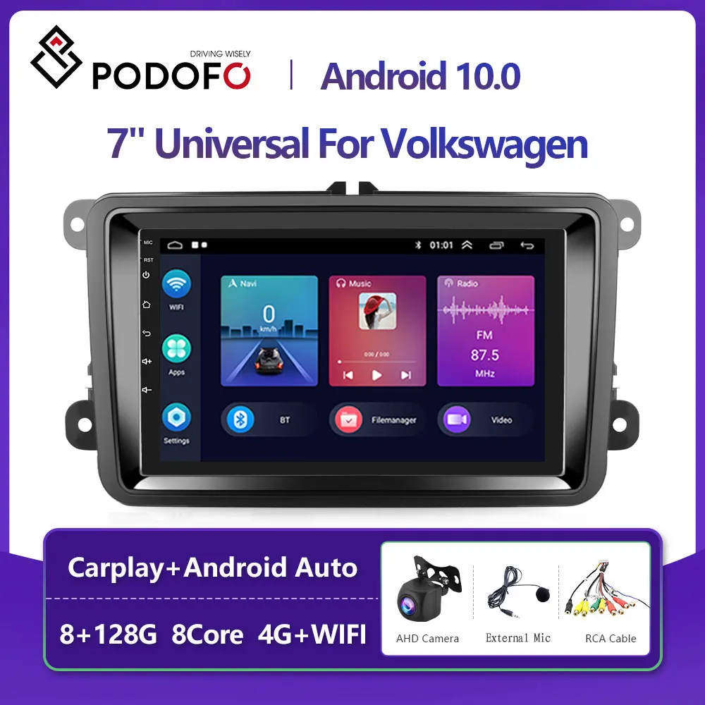 Мультимедийная магнитола Podofo, мультимедийная стерео-система на Android 10, с GPS, Wi-Fi, для VW/PASSAT B6/GOLF/Octavia/Skoda, типоразмер 2DIN, 4G
Мультимедийная магнитола Podofo, мультимедийная стерео-система на Android 10, с GPS, Wi-Fi, для VW/PASSAT B6/GOLF/Octavia/Skoda, типоразмер 2DIN, 4G