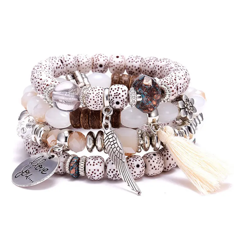 Crystal Bead Bracelets for Women Vintage Bracelet Female Jewelry Tassel Natural Stone Charms Wristband Gift 
Crystal Bead Bracelets for Women Vintage Bracelet Female Jewelry Tassel Natural Stone Charms Wristband Gift