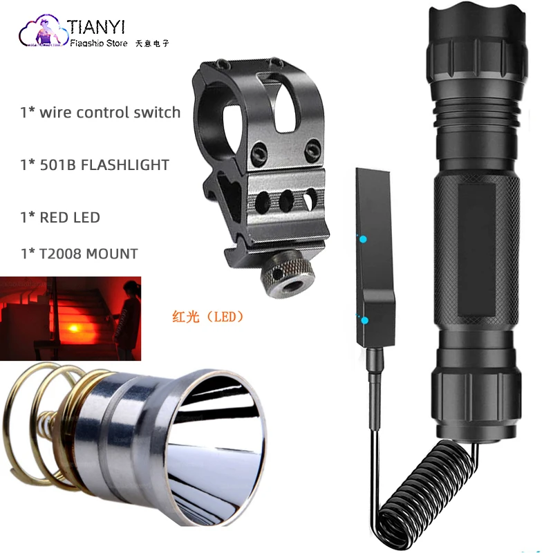 Strong light tactical flashlight three light source wire-controlled outdoor lighting waterproof flashlight
Strong light tactical flashlight three light source wire-controlled outdoor lighting waterproof flashlight