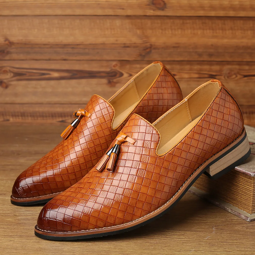 2023 Big Size 38-48 Men Brogue British Oxford Dress Shoes Male Gentleman PU Leather Footwear Flats Tassel Men Loafers
2023 Big Size 38-48 Men Brogue British Oxford Dress Shoes Male Gentleman PU Leather Footwear Flats Tassel Men Loafers