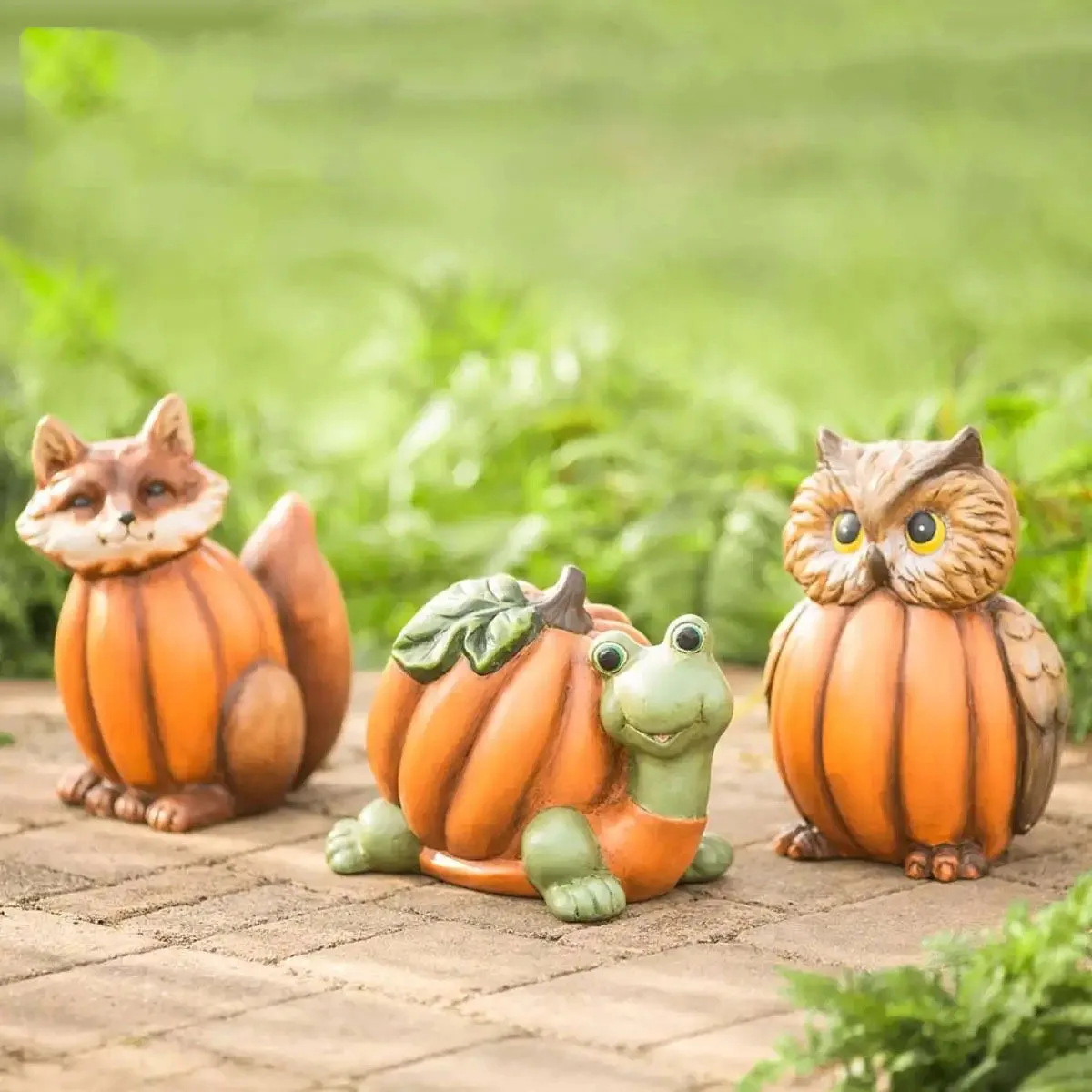 New Resin Sculpture Halloween Animal Head Pumpkin Body Statue Home Garden Resin Fox Turtle Owl Garden Decoration Ornaments
New Resin Sculpture Halloween Animal Head Pumpkin Body Statue Home Garden Resin Fox Turtle Owl Garden Decoration Ornaments