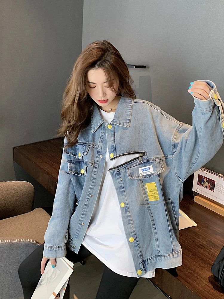 Spring New Retro Fashionable Oversized Denim Jackets For Women All-Match Ins Korea Style Streetwear Female Chic Tops Hot Sales
Spring New Retro Fashionable Oversized Denim Jackets For Women All-Match Ins Korea Style Streetwear Female Chic Tops Hot Sales