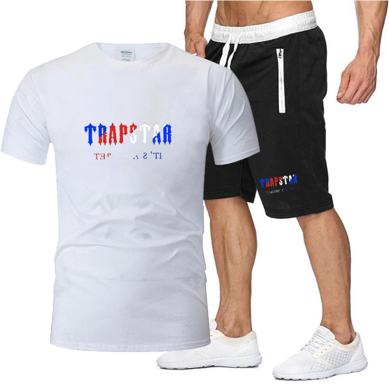 2022 Summer New TRAPSTAR Tracksuit Set Men T Shirt + Shorts Sportswear Jogging Pants Streetwear Tops Short Sleeve Men's Clothing
2022 Summer New TRAPSTAR Tracksuit Set Men T Shirt + Shorts Sportswear Jogging Pants Streetwear Tops Short Sleeve Men's Clothing