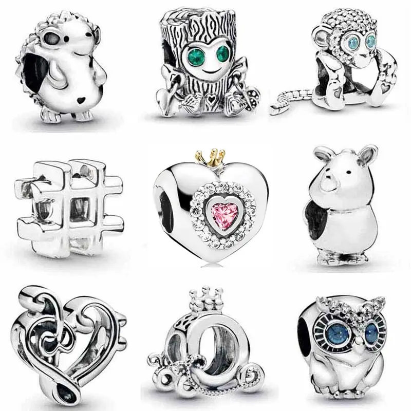 Sparkling Monkey Owl Princess Heart Tree Monster Carriage Beads 925 Sterling Silver Charm Fit pandora Bracelet Diy Jewelry
Sparkling Monkey Owl Princess Heart Tree Monster Carriage Beads 925 Sterling Silver Charm Fit pandora Bracelet Diy Jewelry
