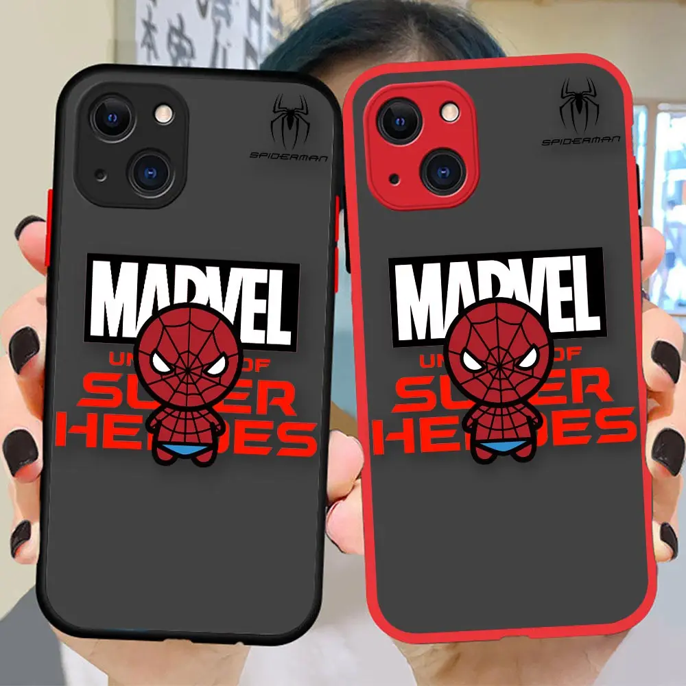 Matte Funda Coque Case For Apple iPhone 14 11 12 13 Pro XR XS X 6s 7 8 SE 2022 Plus Mini Max Case Capa Cover Marvel Cartoon Hero
Matte Funda Coque Case For Apple iPhone 14 11 12 13 Pro XR XS X 6s 7 8 SE 2022 Plus Mini Max Case Capa Cover Marvel Cartoon Hero