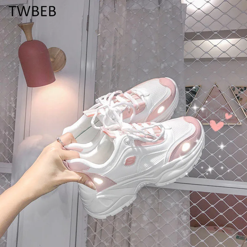 Spring Sneakers Women Thick Bottom Daddy Shoe Thick Bottom Round Toe Breathing Leisure Increase Female Vulcanize Shoes
Spring Sneakers Women Thick Bottom Daddy Shoe Thick Bottom Round Toe Breathing Leisure Increase Female Vulcanize Shoes