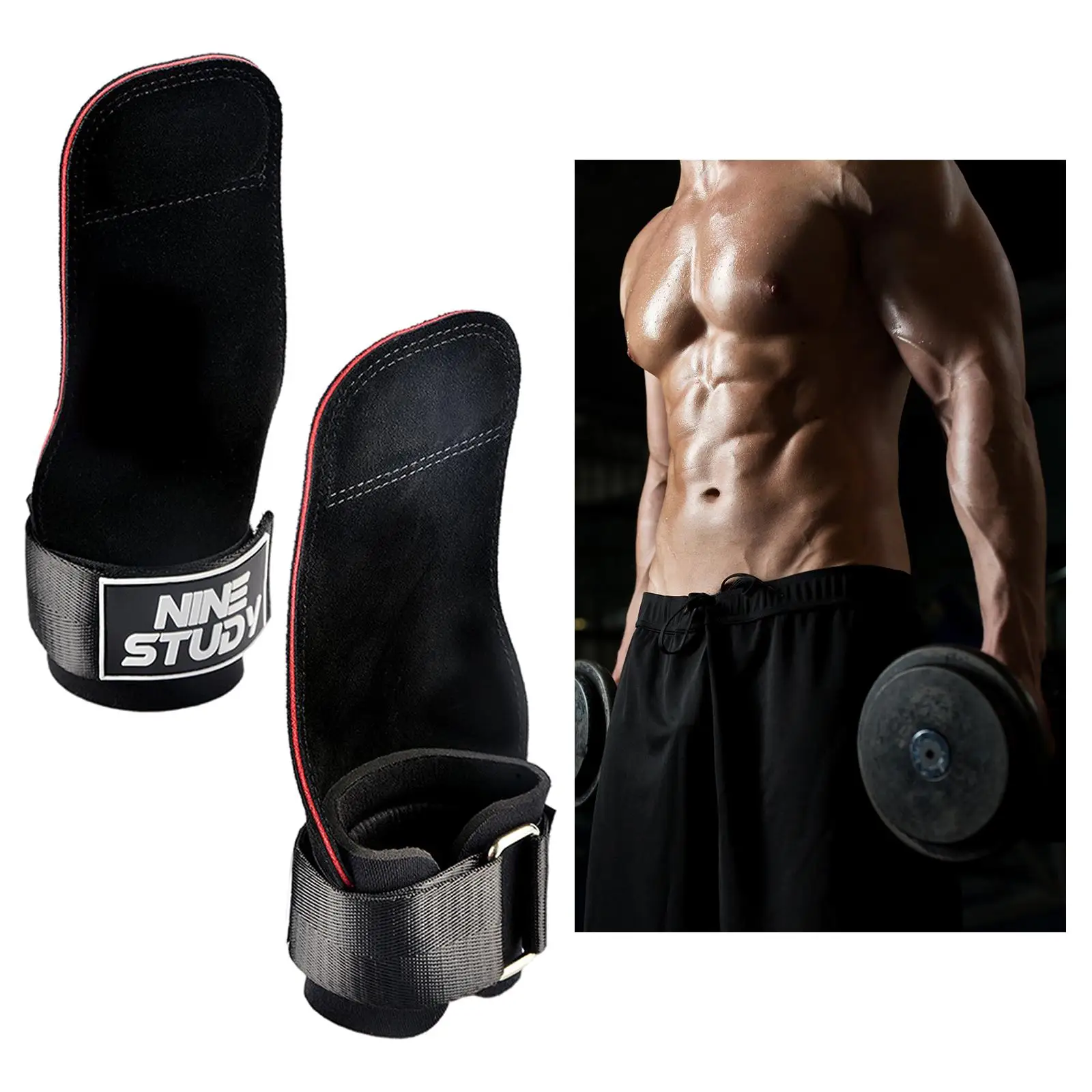 Weight Lifting Hooks Grip Gloves Pull up Wrist Straps for Bodybuilding Weightlifting
Weight Lifting Hooks Grip Gloves Pull up Wrist Straps for Bodybuilding Weightlifting