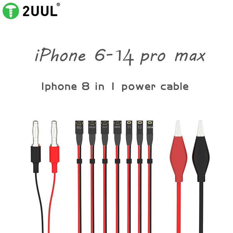 2UUL Ultra Soft Power Line For iPhone 14 13 Pro Max 13 Mini 12 11Pro 6 7G 8 8Plus X XS DC Power Supply Control Test Cable Tools
2UUL Ultra Soft Power Line For iPhone 14 13 Pro Max 13 Mini 12 11Pro 6 7G 8 8Plus X XS DC Power Supply Control Test Cable Tools