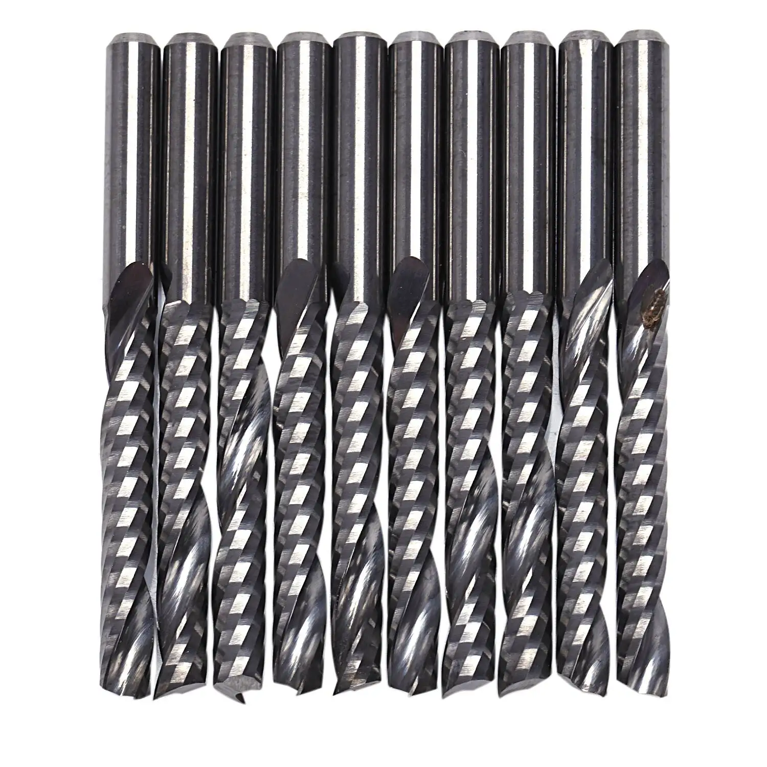 10Pcs Cnc Router Bits 3.175 X 22Mm Single Flute Spiral Carbide Cnc Router Bits Milling Cutter
10Pcs Cnc Router Bits 3.175 X 22Mm Single Flute Spiral Carbide Cnc Router Bits Milling Cutter