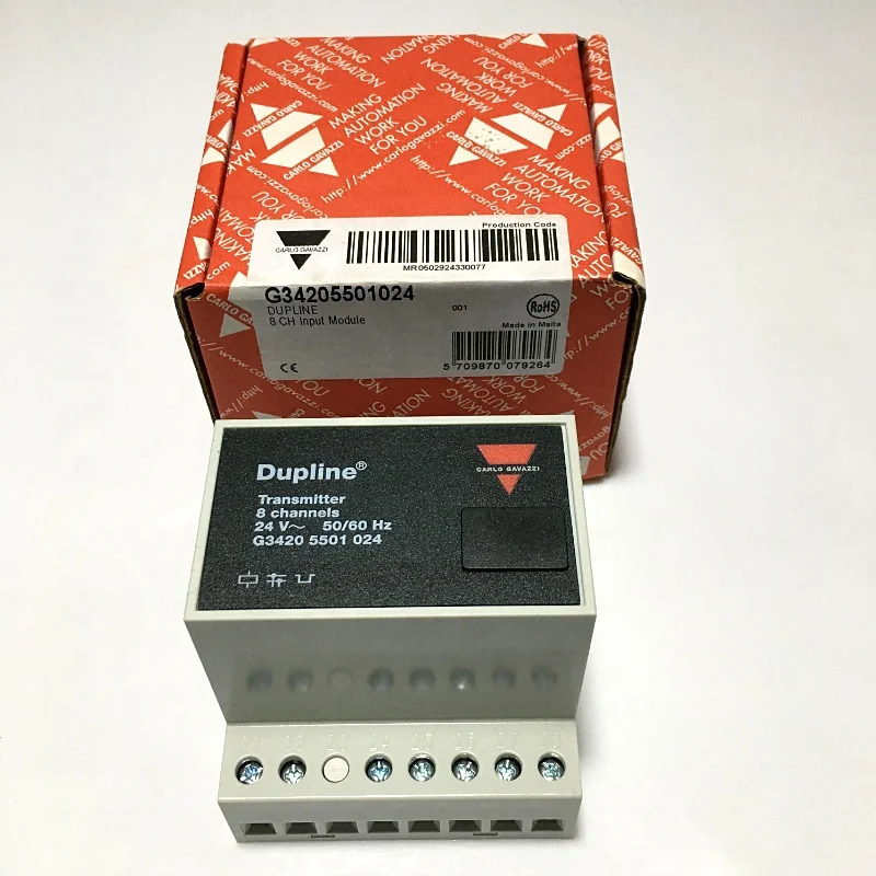 New arrival original in stock 8 channel 24VAC external powered transmitter Carlo gavazzi Solid state relay G34205501024
New arrival original in stock 8 channel 24VAC external powered transmitter Carlo gavazzi Solid state relay G34205501024