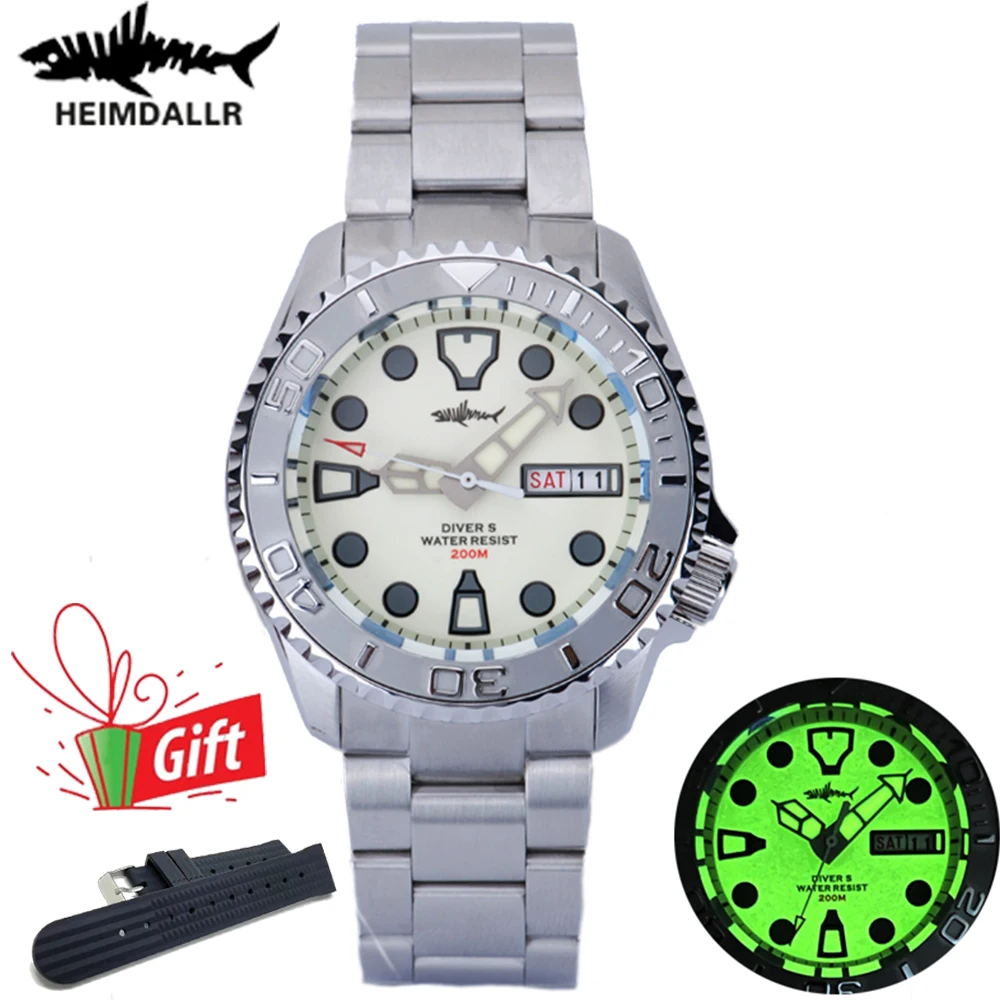 HEIMDALLR Sharkey SKX007 Watch Men Sapphire NH36 C3 Full Luminous 200M Waterproof Automatic Mechanical Watches Diver
HEIMDALLR Sharkey SKX007 Watch Men Sapphire NH36 C3 Full Luminous 200M Waterproof Automatic Mechanical Watches Diver