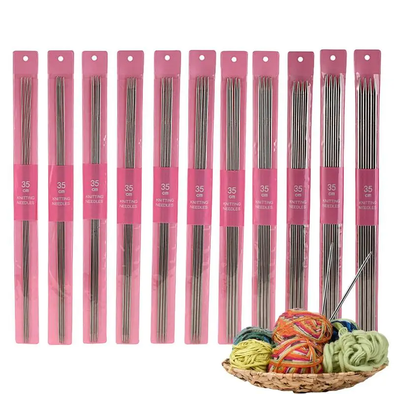 Stainless Steel Knitting Needles Double Pointed Knitting Gauge Measuring Tool Pairs Knitting Needles Set Straight Metal
Stainless Steel Knitting Needles Double Pointed Knitting Gauge Measuring Tool Pairs Knitting Needles Set Straight Metal
