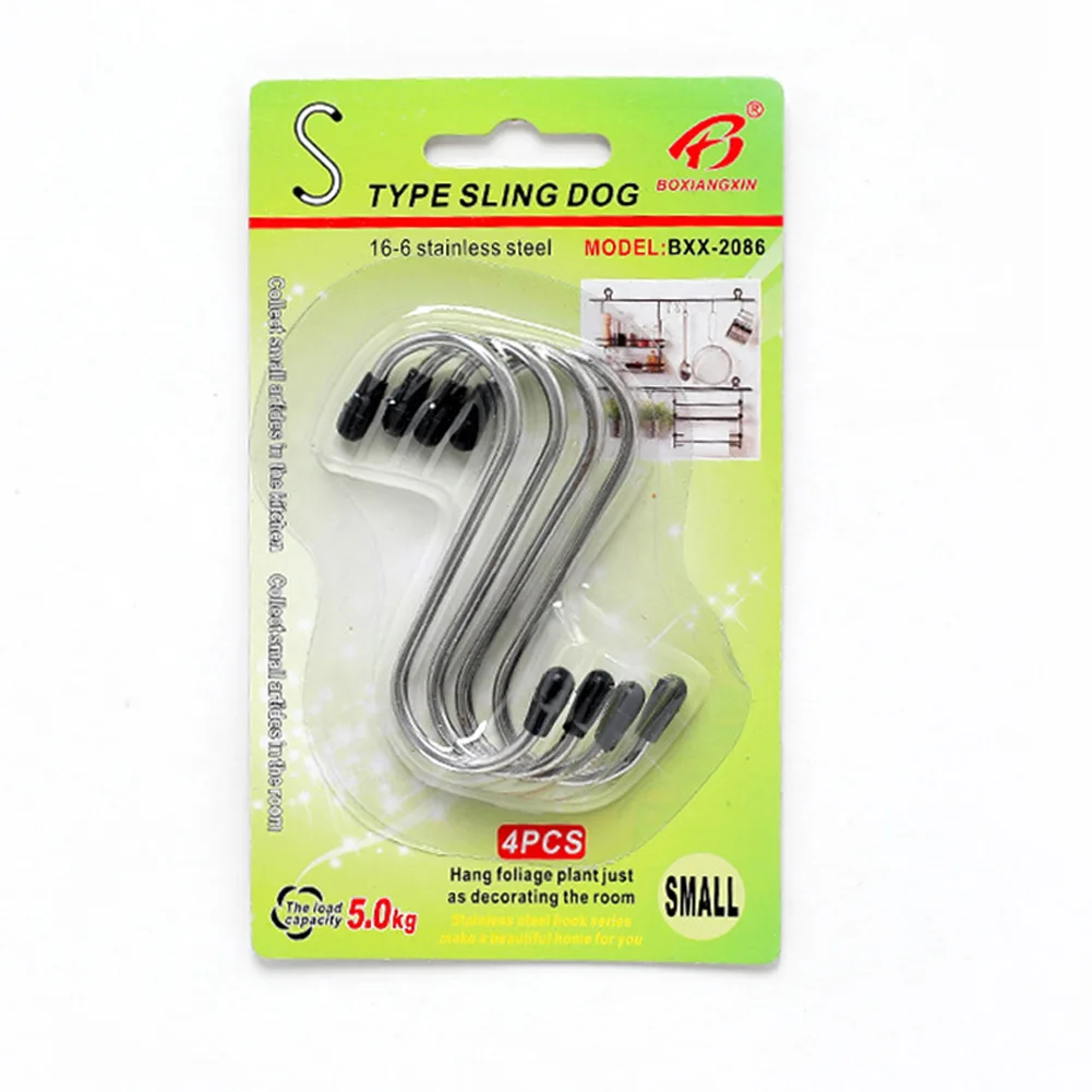 4pcs Stainless Steel S-Shape Hook Kitchen Bedroom Multi-function Railing S Hanger Hanger Clasp Rack For Clothes Kitchen Hooks
4pcs Stainless Steel S-Shape Hook Kitchen Bedroom Multi-function Railing S Hanger Hanger Clasp Rack For Clothes Kitchen Hooks