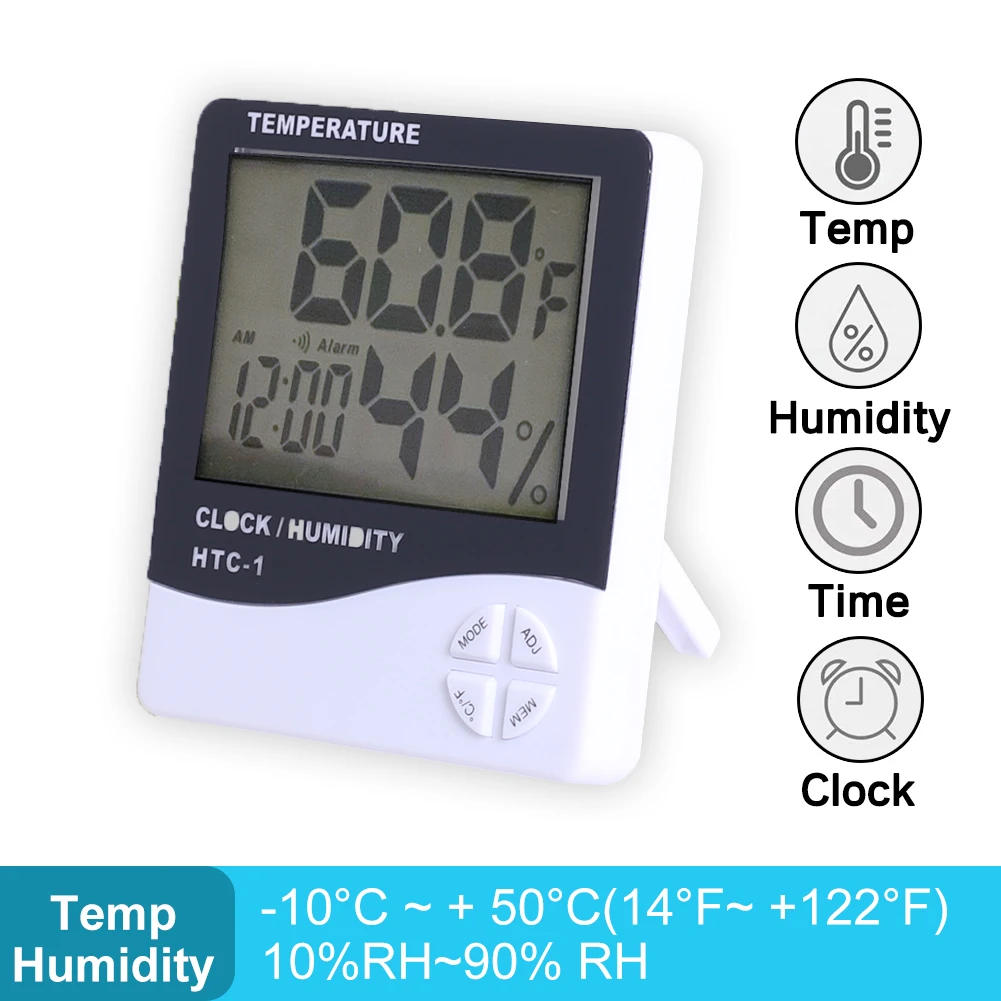 Цифровая комнатная метеостанция с ЖК-дисплеем, измеритель температуры и влажности, термометр, гигрометр, для дома и улицы, часы для дома и оф...
Цифровая комнатная метеостанция с ЖК-дисплеем, измеритель температуры и влажности, термометр, гигрометр, для дома и улицы, часы для дома и оф...