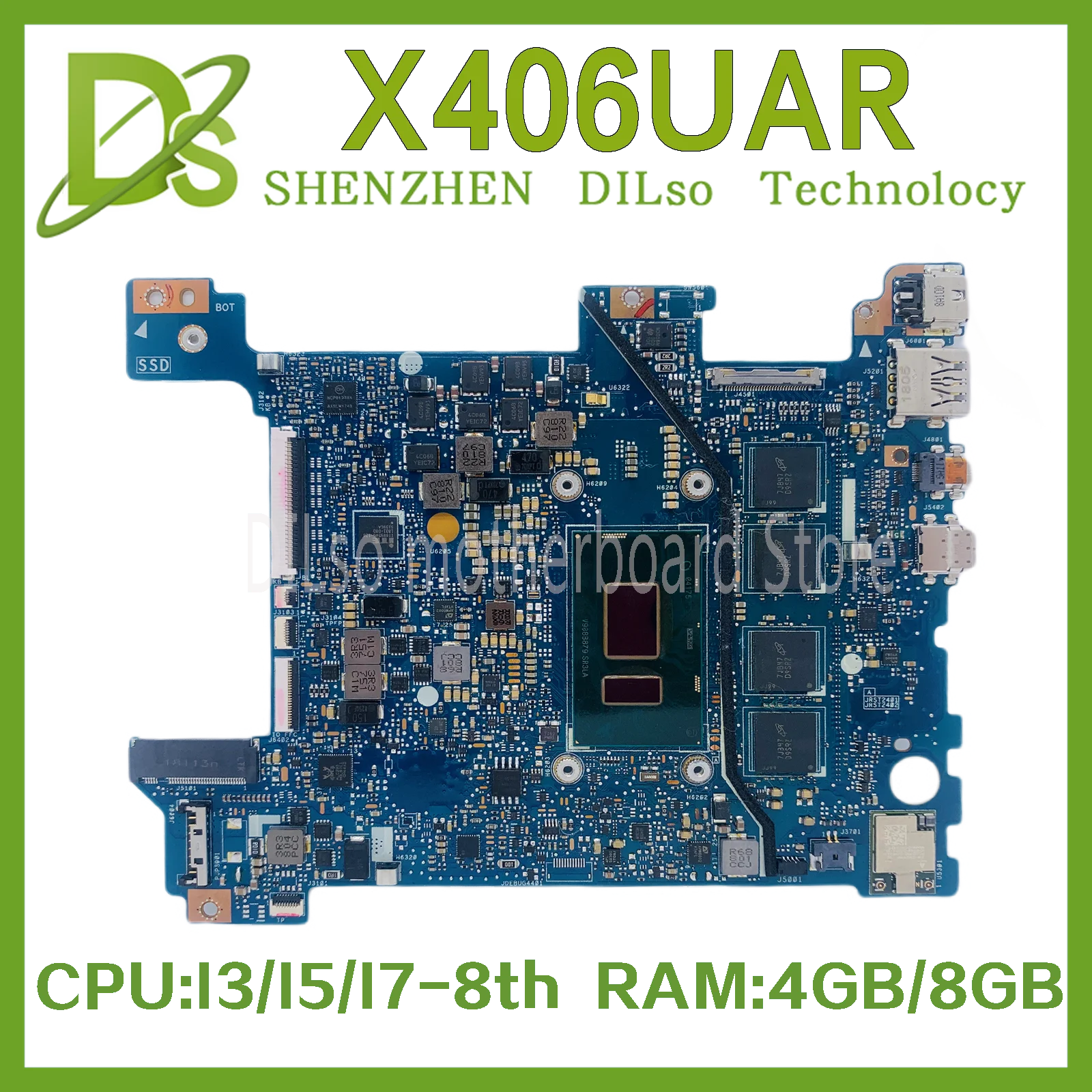 KEFU X406UAR Материнская плата ASUS VIVOBOOK S406 S406U V406U X406U X406UA Материнская плата ноутбука W/I3-8130 I5-8250 I7-8550U 8G/16G-RAM
KEFU X406UAR Материнская плата ASUS VIVOBOOK S406 S406U V406U X406U X406UA Материнская плата ноутбука W/I3-8130 I5-8250 I7-8550U 8G/16G-RAM