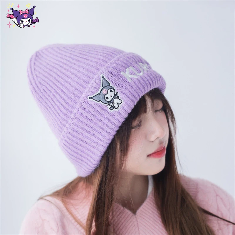 Anime Knit Cap Cinnamoroll Cute Cartoon Sanrio Kuromi Pochacco Kawaii Student Winter Embroidery Protection Ear Hats Gifts Girls
Anime Knit Cap Cinnamoroll Cute Cartoon Sanrio Kuromi Pochacco Kawaii Student Winter Embroidery Protection Ear Hats Gifts Girls