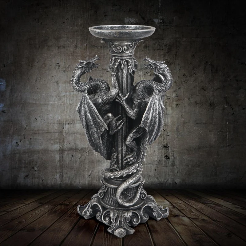 Roman Pillars Antique Candelabra Dragon Figurine Candles Holder Dinner Table Home Decoration Magic Myth Fantasy Decor
Roman Pillars Antique Candelabra Dragon Figurine Candles Holder Dinner Table Home Decoration Magic Myth Fantasy Decor