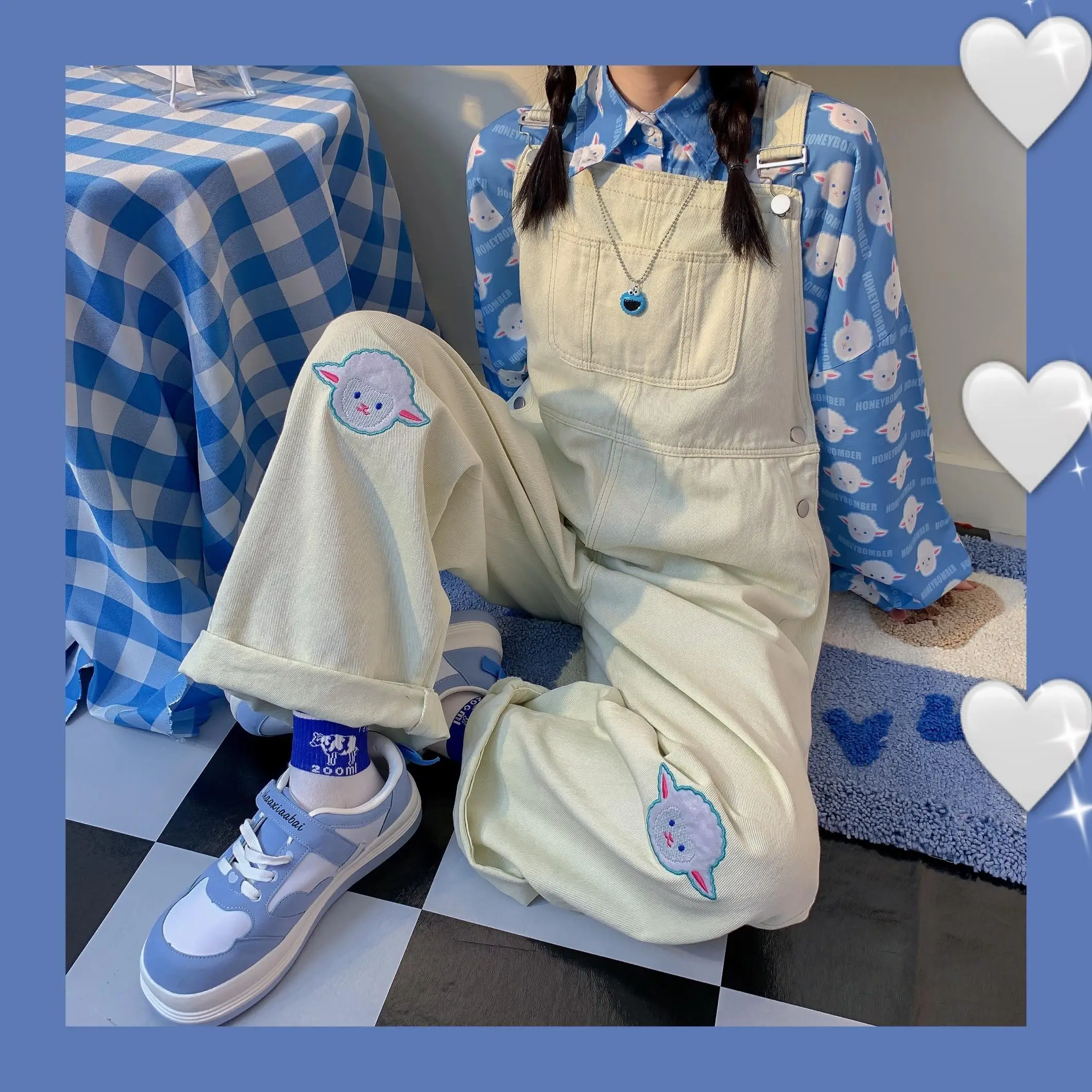 2022 Spring Women Bodysuit Jumpsuit Sweet Loose Oversize Overalls Japan Style Casual Embroidery Female Cute Playsuits Plus Size
2022 Spring Women Bodysuit Jumpsuit Sweet Loose Oversize Overalls Japan Style Casual Embroidery Female Cute Playsuits Plus Size