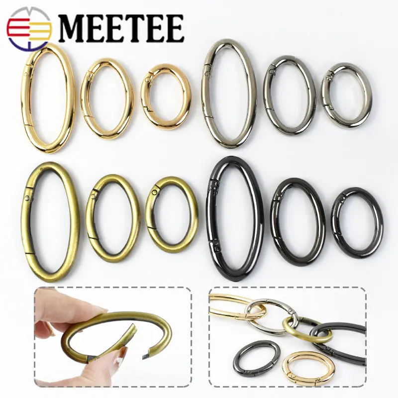 5/10Pcs 25-54mm Metal Oval Ring Spring Buckle Bag Strap Garment Snap Clip Clasp Pet Collar Chain Hook DIY Hardware Accessories 
5/10Pcs 25-54mm Metal Oval Ring Spring Buckle Bag Strap Garment Snap Clip Clasp Pet Collar Chain Hook DIY Hardware Accessories