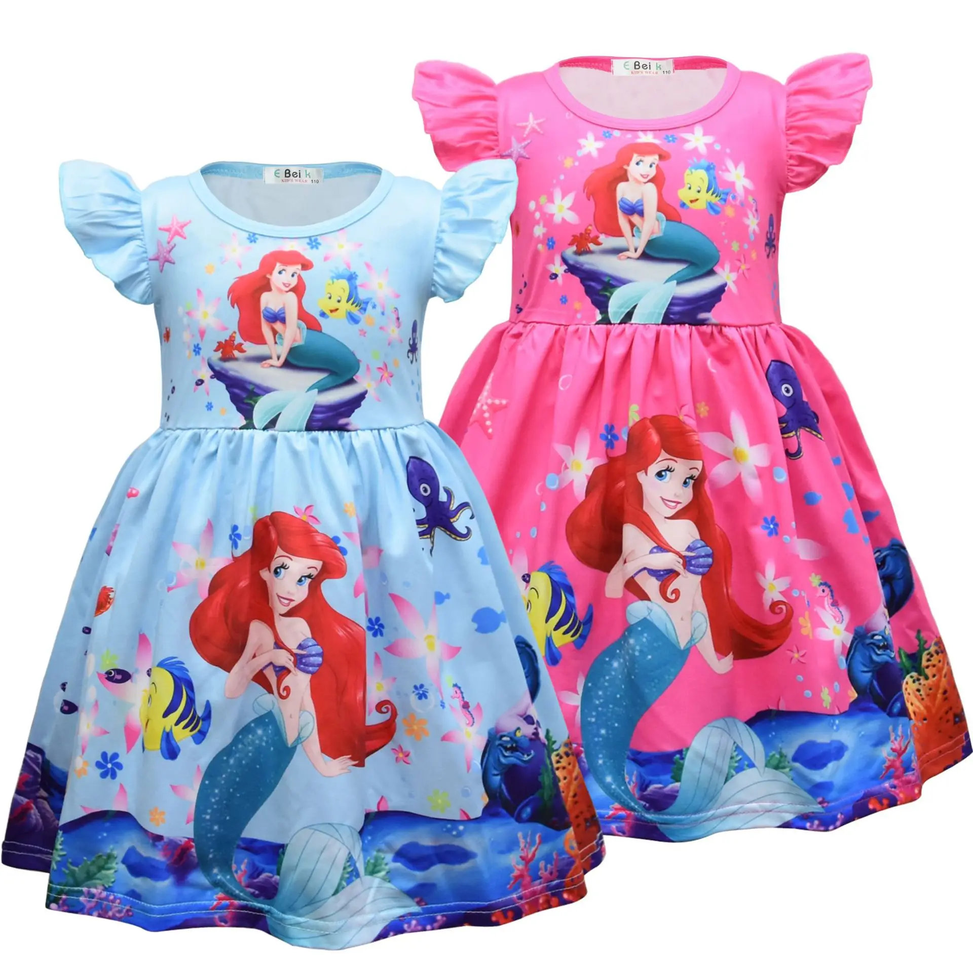 High Quality Girls Cartoon Mermaid Print Twirl Dress Children Kids Birthday Party Dress Holiday Summer Skirt
High Quality Girls Cartoon Mermaid Print Twirl Dress Children Kids Birthday Party Dress Holiday Summer Skirt