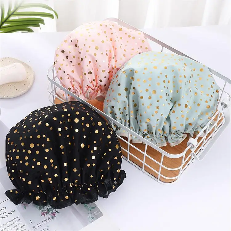 1pc Waterproof Shower Cap Satin Beanie Hair Bonnet Bath Accessories Shampoo Women Shower Caps Bathroom Dust-proof Set
1pc Waterproof Shower Cap Satin Beanie Hair Bonnet Bath Accessories Shampoo Women Shower Caps Bathroom Dust-proof Set