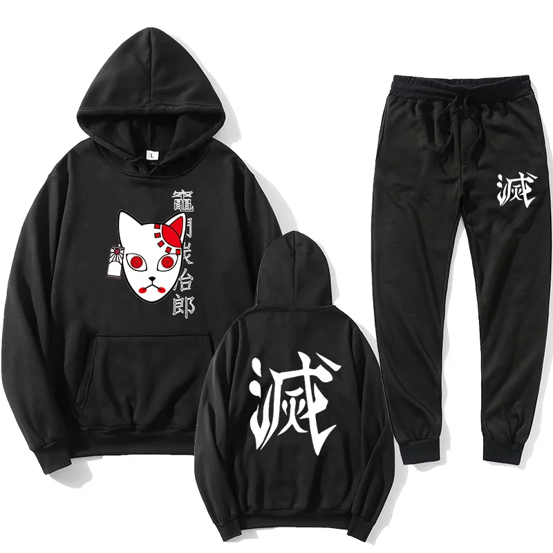 Anime pullover sweatshirt suit women's men's Tanjiro Kamado clothing hooded + jogging pants Harajuku Demon Slayer Kimetsu No Yai
Anime pullover sweatshirt suit women's men's Tanjiro Kamado clothing hooded + jogging pants Harajuku Demon Slayer Kimetsu No Yai