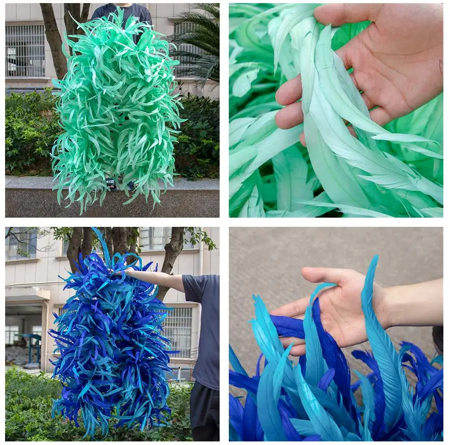 2/3Yard Fluffy Rooster Tail Feather Boa Large Chicken Feathers Shawl for Party Stage Clothing Craft DIY Decoration Plumes Scarf
2/3Yard Fluffy Rooster Tail Feather Boa Large Chicken Feathers Shawl for Party Stage Clothing Craft DIY Decoration Plumes Scarf