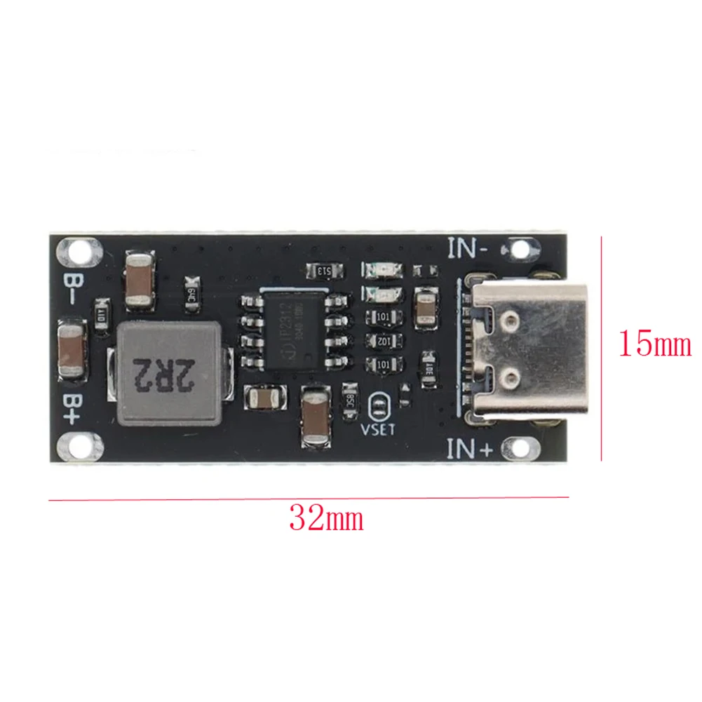Мобильный телефон электроинструменты 30x15 мм зарядная плата Type-C USB вход Тройная литиевая батарея 5 В до 4,2 в
Мобильный телефон электроинструменты 30x15 мм зарядная плата Type-C USB вход Тройная литиевая батарея 5 В до 4,2 в