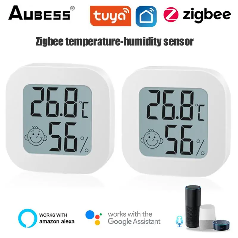 Датчик температуры и влажности Aubess Tuya ZigBee, комнатный гигрометр-термометр с ЖК-дисплеем и поддержкой Alexa и Google Assistant
Датчик температуры и влажности Aubess Tuya ZigBee, комнатный гигрометр-термометр с ЖК-дисплеем и поддержкой Alexa и Google Assistant