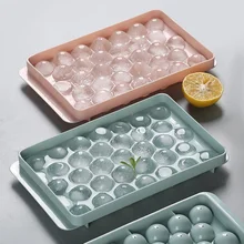 Ice Ball Maker Easy to Use Ice Cube Making Machine Tray Mold，Round Cavity Ball Surface，Great for Home Kitchen Bar Accessories