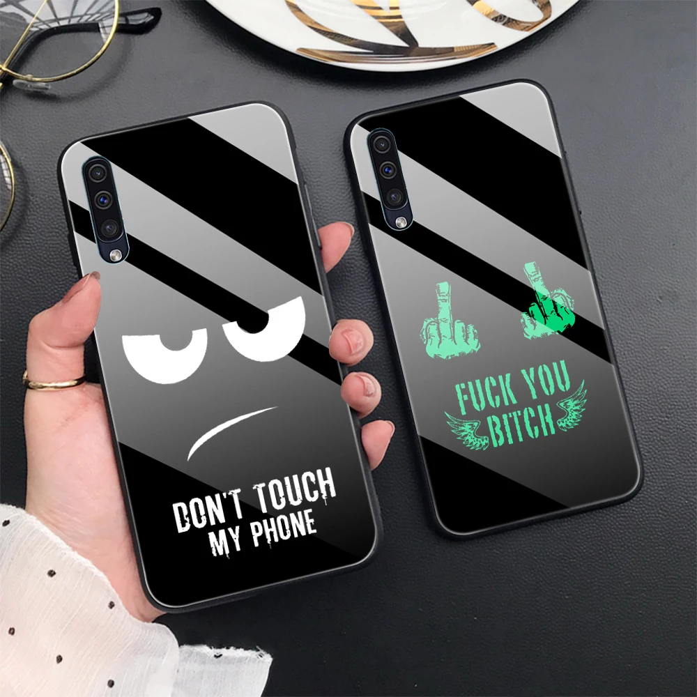 Don't Touch My Cell Phone Case for Samsung Galaxy A53 A13 A33 A73 A52 A23 A50 A32 A03 A21 A21S A71 A31 Eyes Luminous Glass Cover
Don't Touch My Cell Phone Case for Samsung Galaxy A53 A13 A33 A73 A52 A23 A50 A32 A03 A21 A21S A71 A31 Eyes Luminous Glass Cover