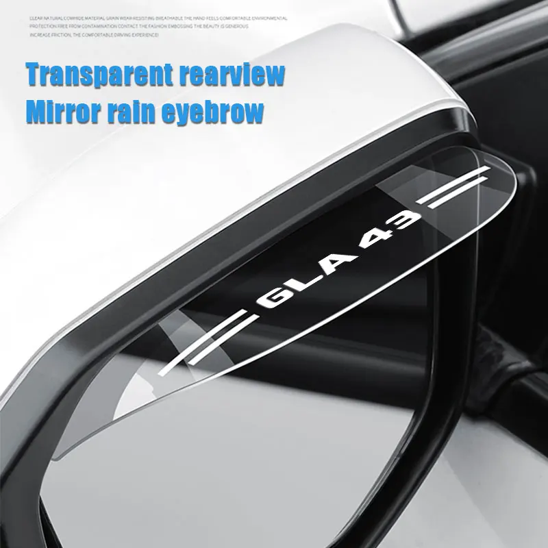 2X For Mercedes Benz GLA43 Rearview Mirror Rain Shade Rainproof Blades Car Flexible PVC Back Rain Eyebrow Cover Auto Accessories
2X For Mercedes Benz GLA43 Rearview Mirror Rain Shade Rainproof Blades Car Flexible PVC Back Rain Eyebrow Cover Auto Accessories