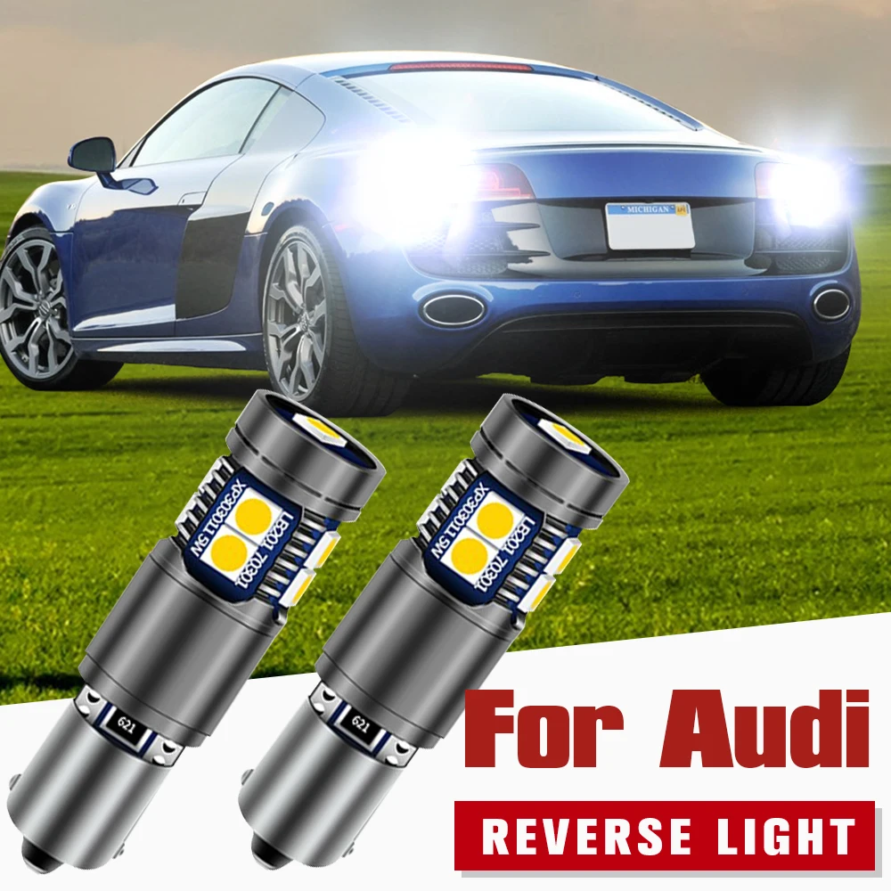 

2pcs LED Reverse Light Backup Blub Lamp H21W BAY9S 64136 Canbus Error Free For Audi R8 2007-2015