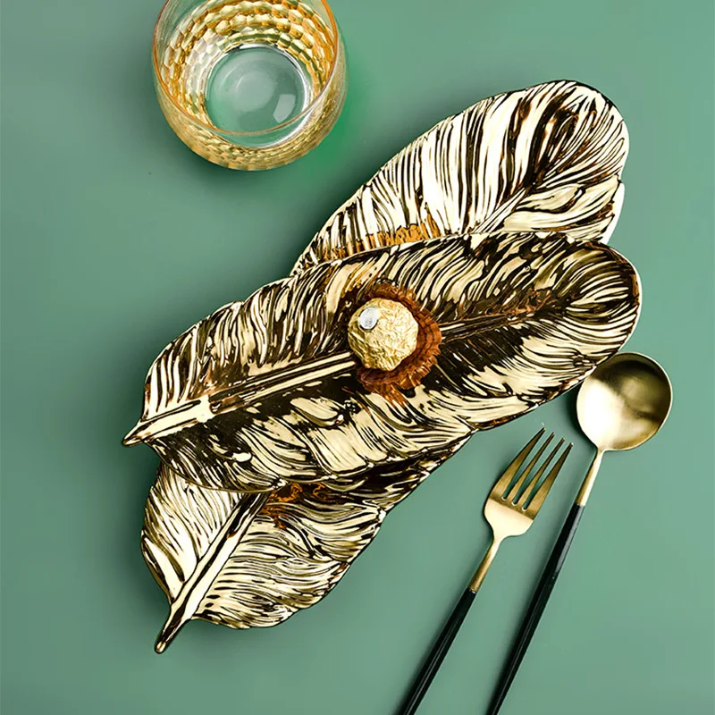 Golden Feather Plate Banana Leaf Nordic Simple Jewelry Storage Decorative Plate Restaurant Dessert Plate Sushi Plate
Golden Feather Plate Banana Leaf Nordic Simple Jewelry Storage Decorative Plate Restaurant Dessert Plate Sushi Plate